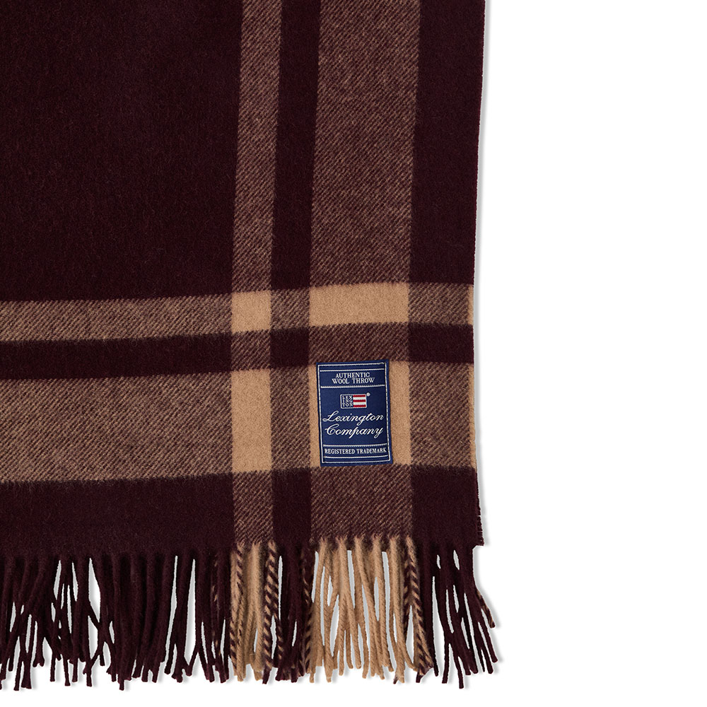 Lexington Frame Striped Recycled Wool Pl&auml;d